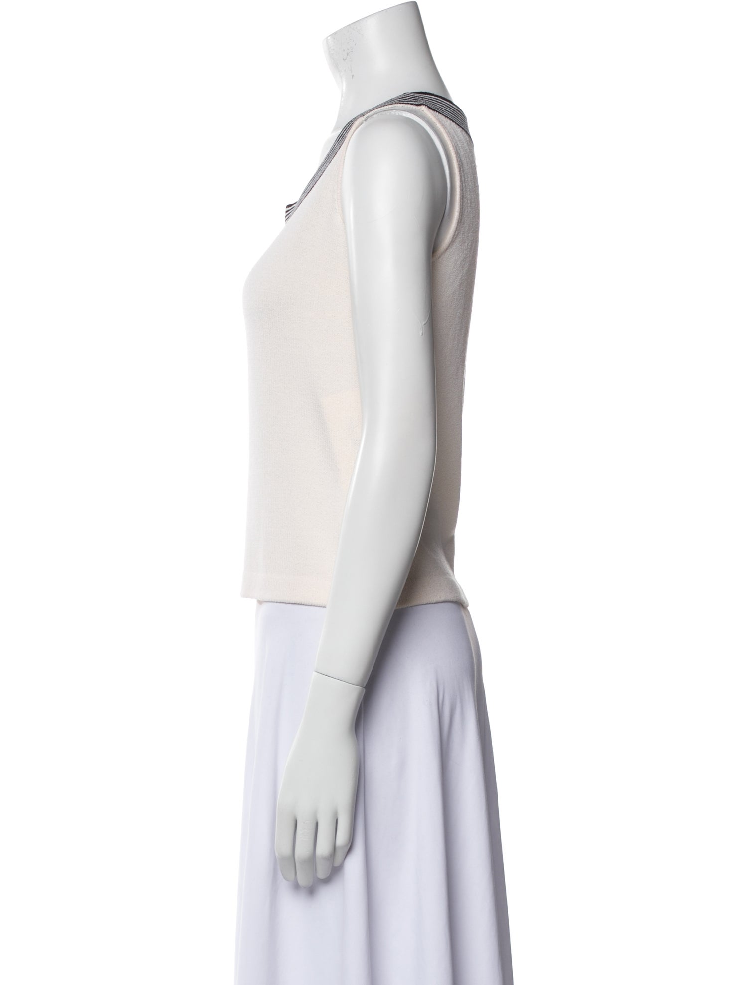 St. John Wool Scoop Neck Top