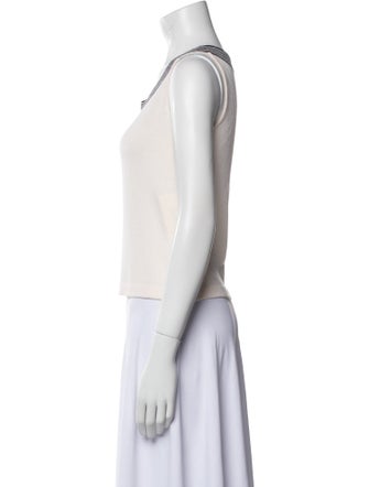 St. John Wool Scoop Neck Top