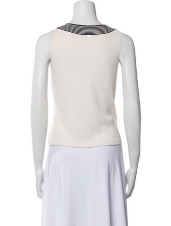 St. John Wool Scoop Neck Top