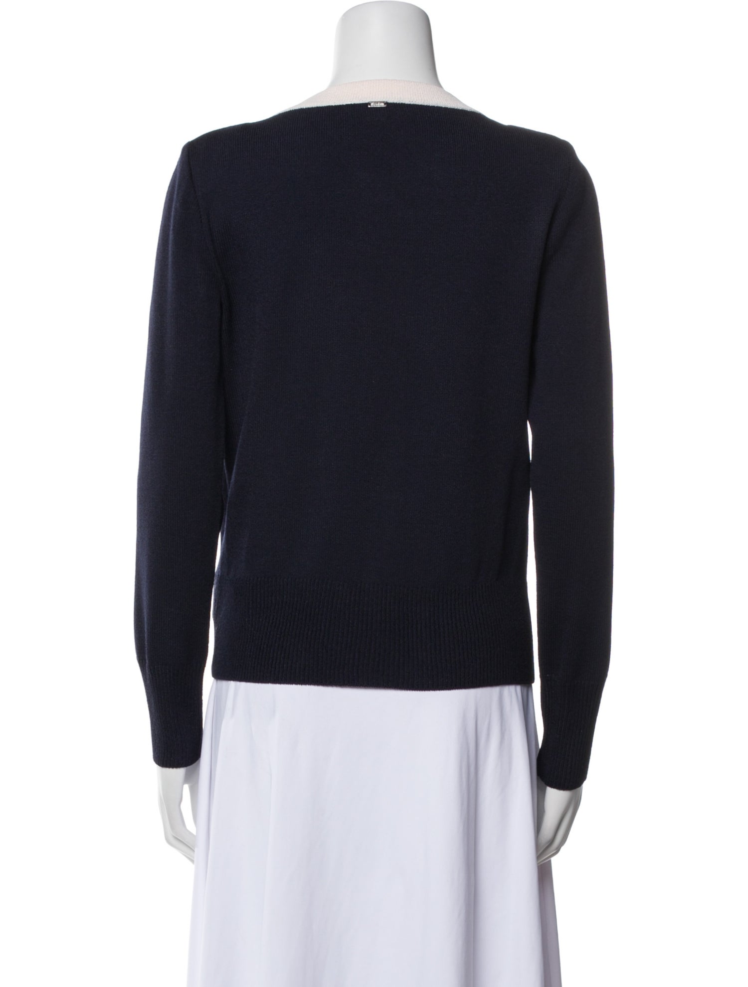 St. John Wool Scoop Neck Sweater