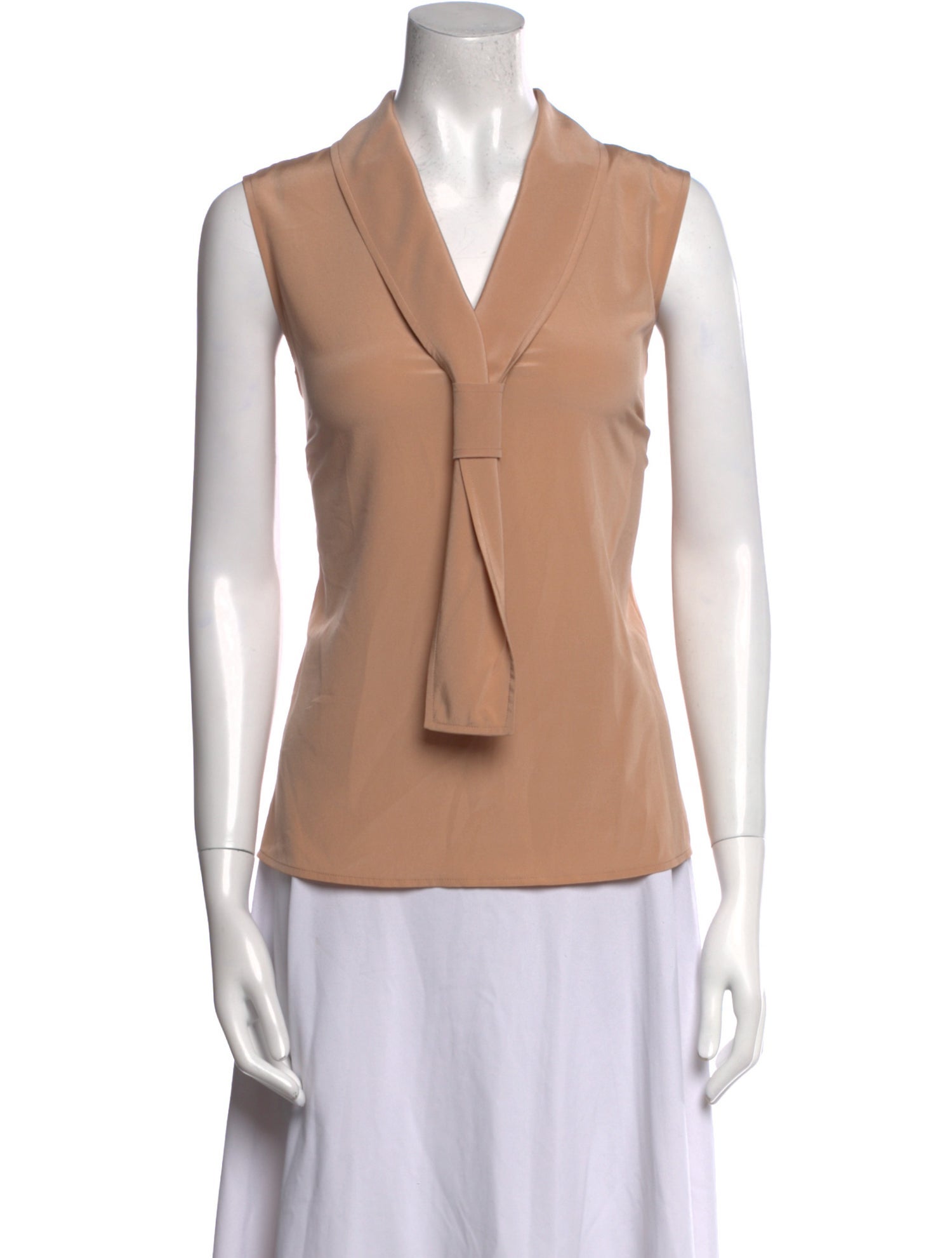 St. John Silk V-Neck Top