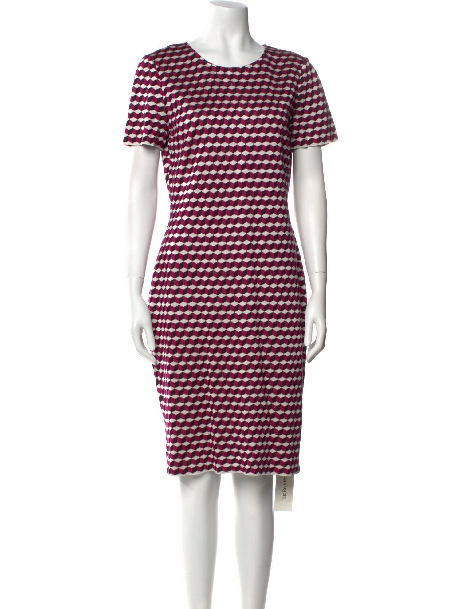 St. John Printed Knee-Length Dress