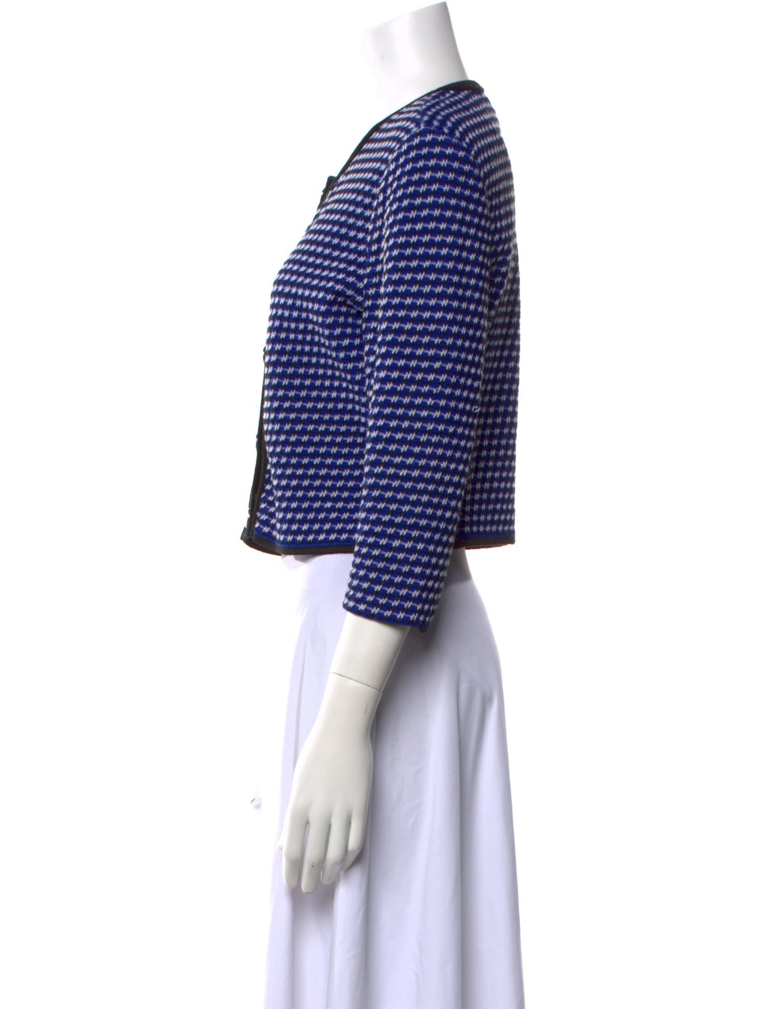 St. John Printed Crew Neck Sweater