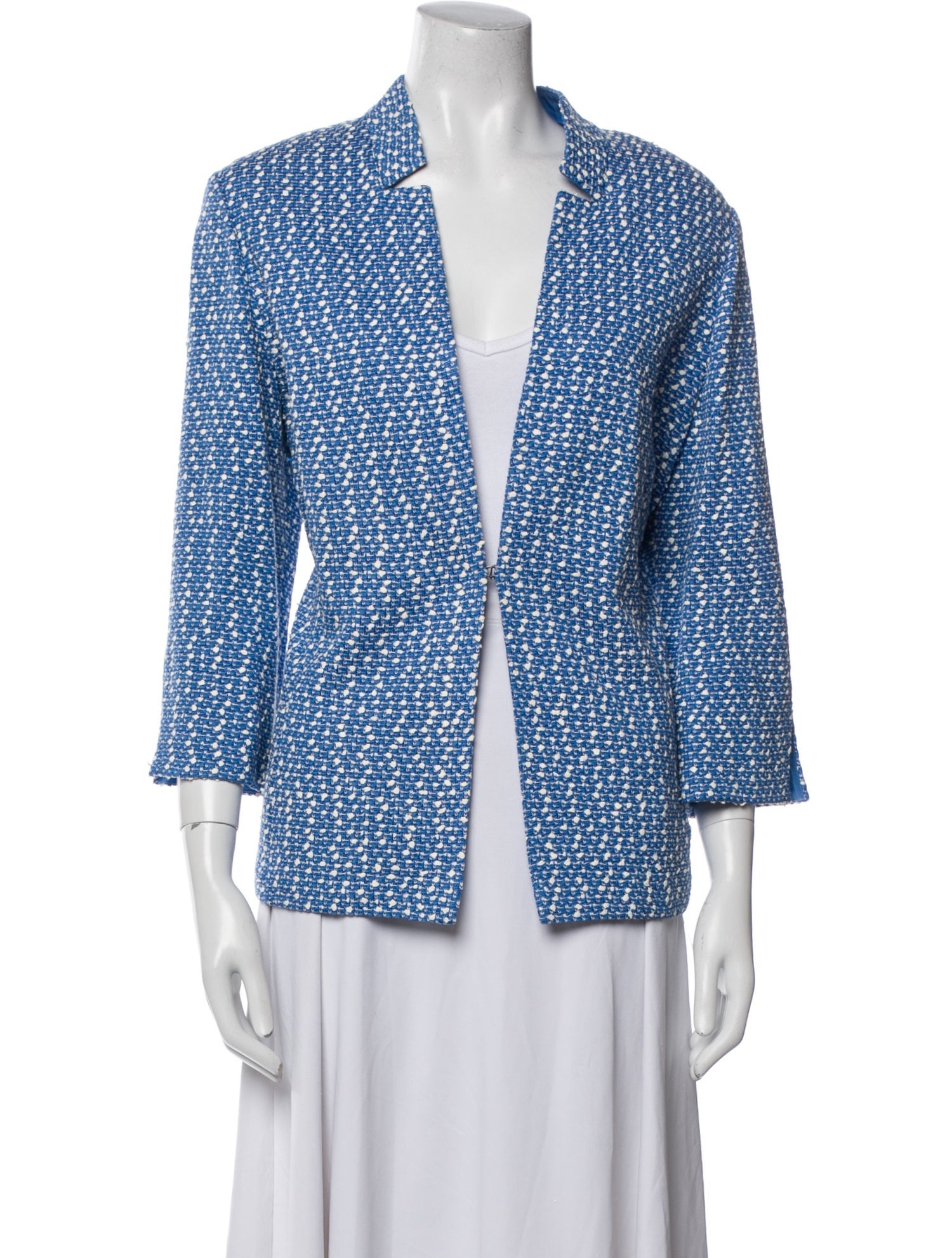 St. John Tweed Pattern Blazer