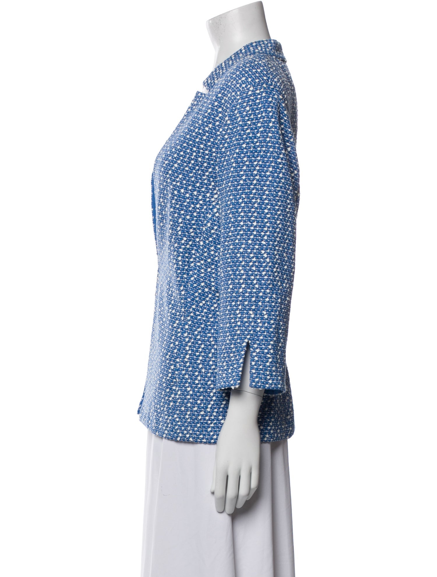 St. John Tweed Pattern Blazer