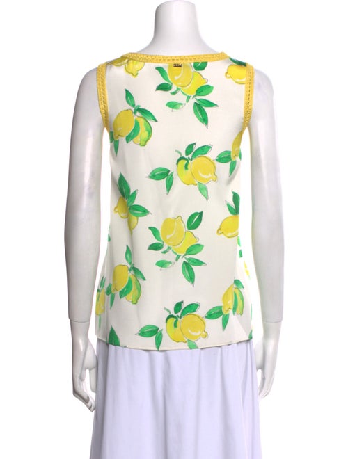St. John Silk Printed Top