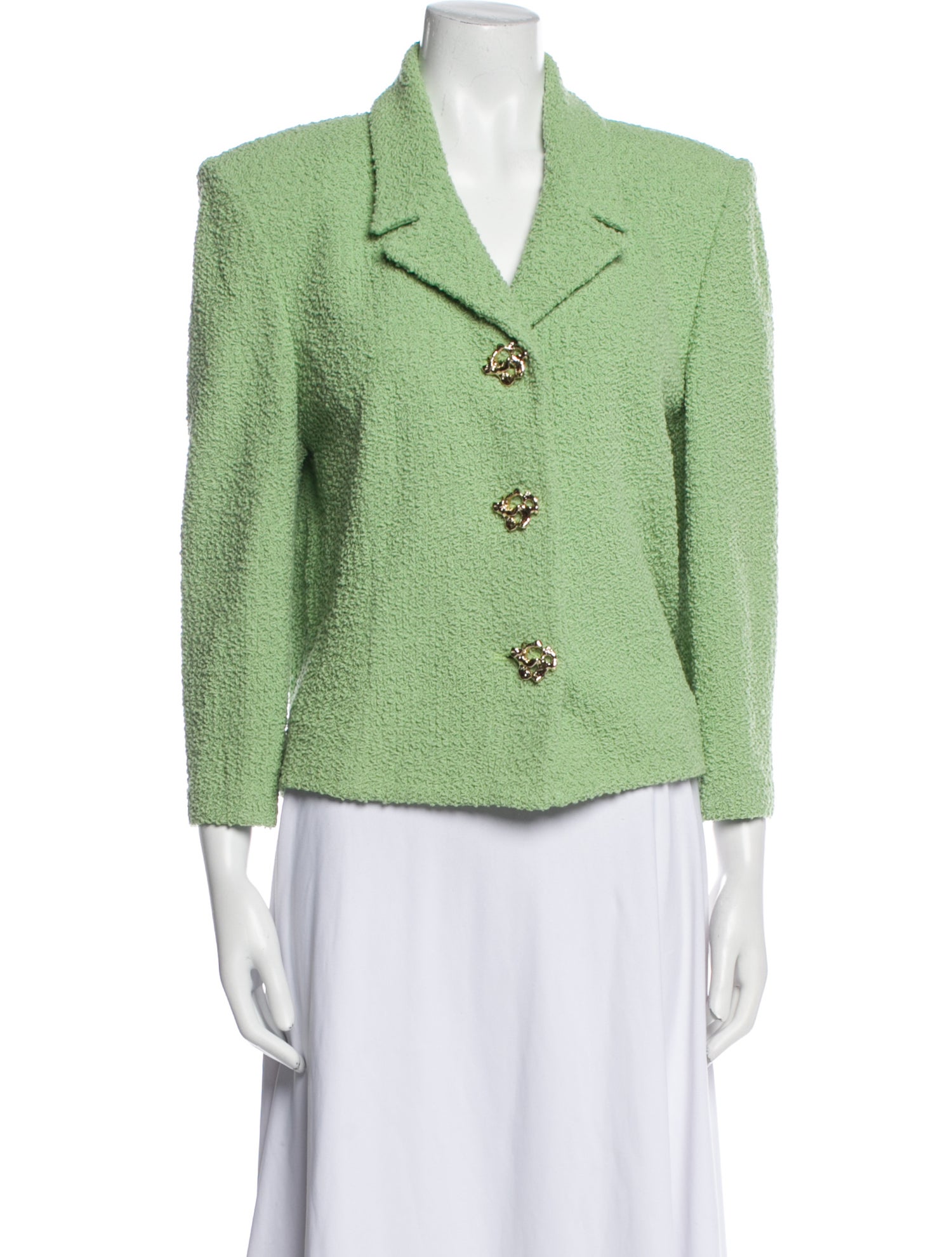 St. John Tweed Pattern Blazer