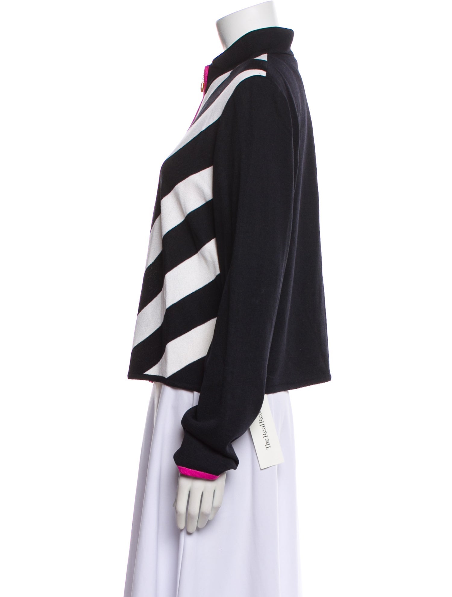 St. John Striped Bomber Jacket