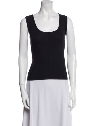 St. John Wool Scoop Neck Top