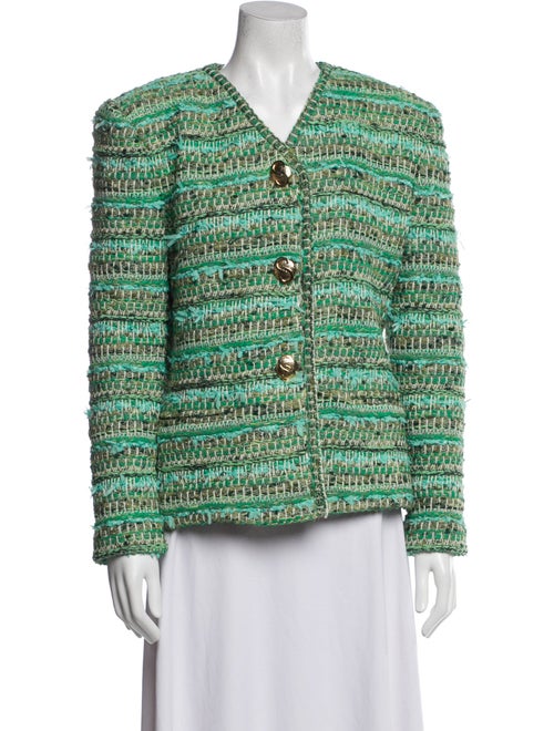 St. John Wool Tweed Pattern Jacket