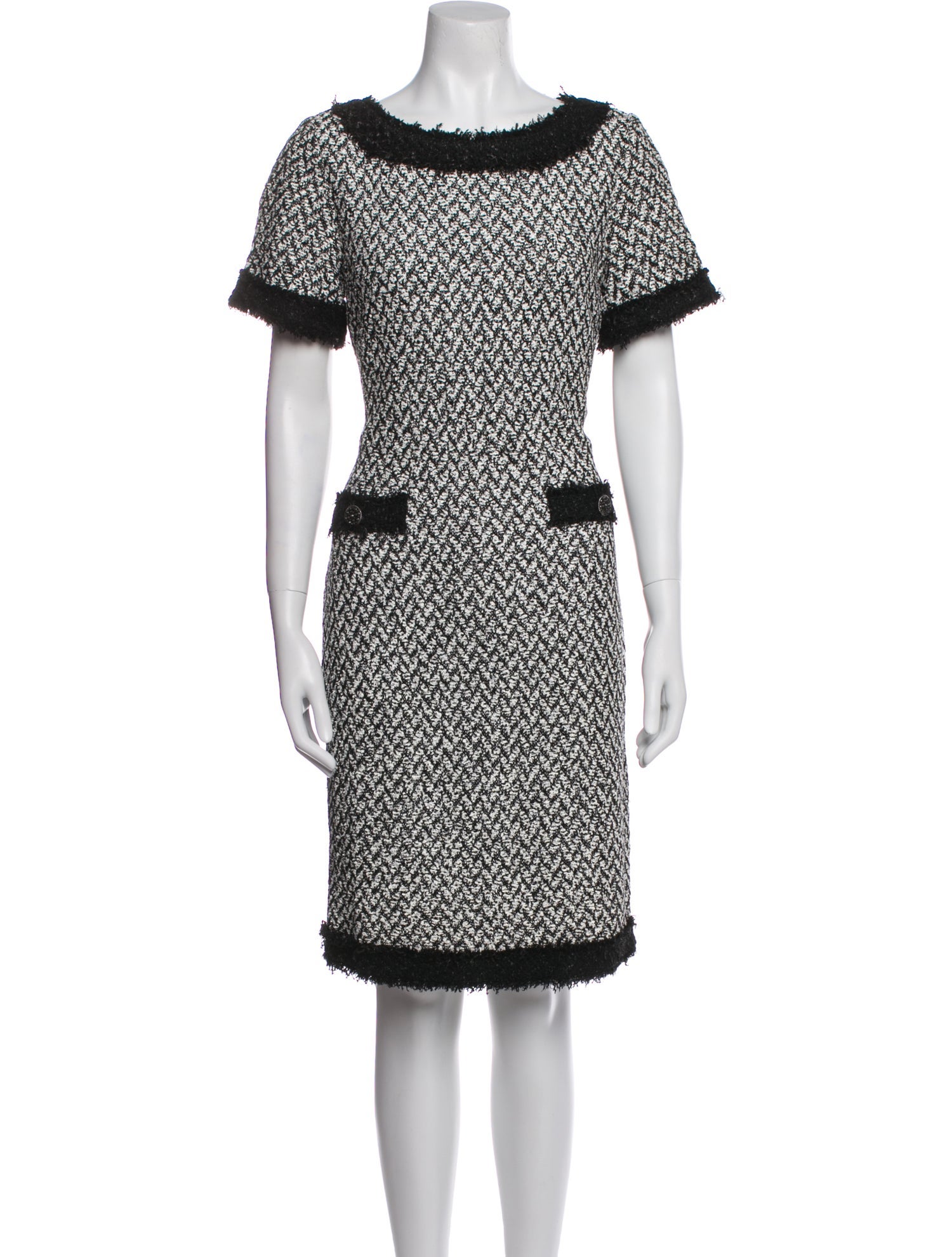 St. John Printed Knee-Length Dress