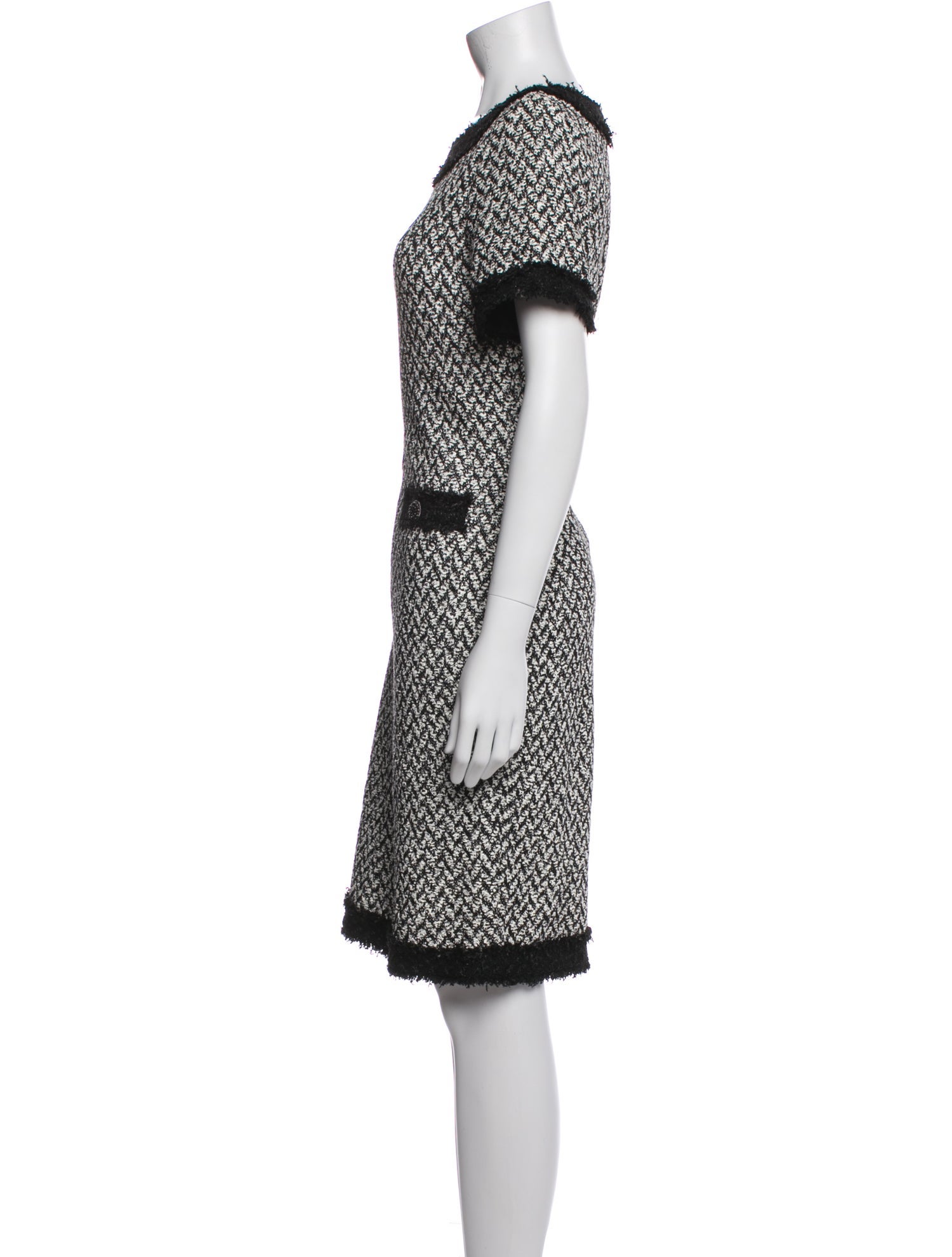 St. John Printed Knee-Length Dress