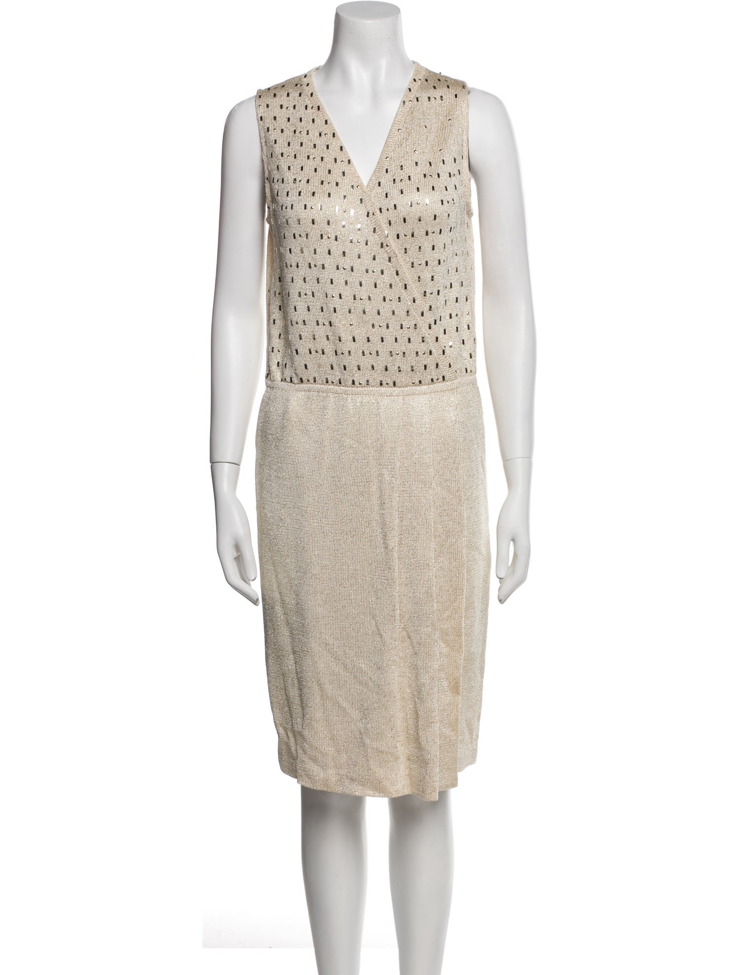 St. John Printed Knee-Length Dress