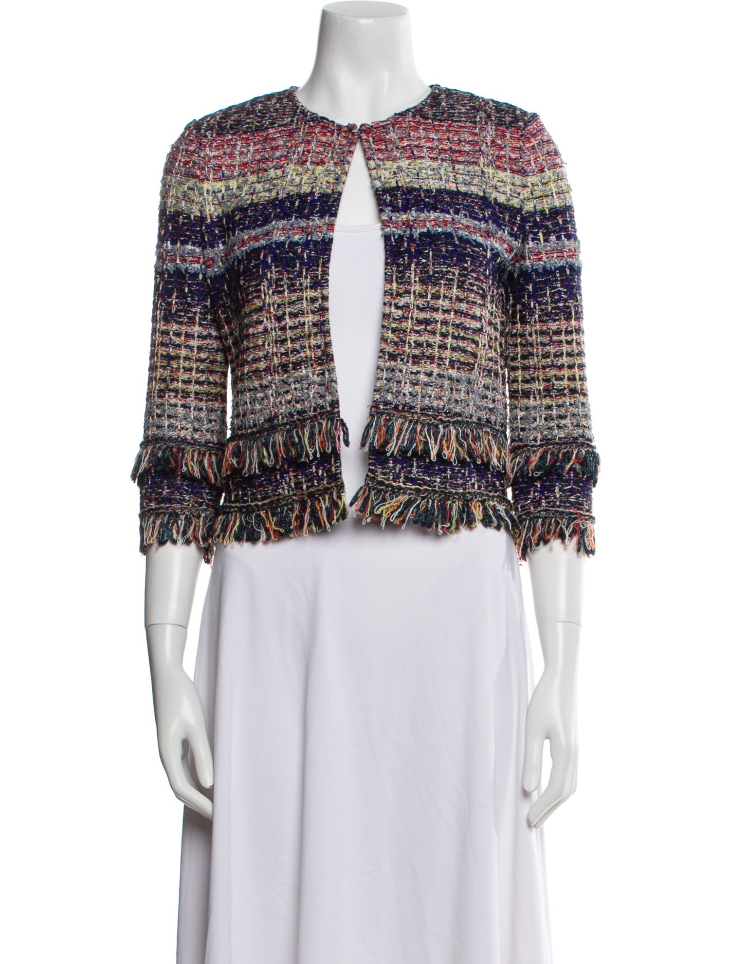 St. John Tweed Pattern Evening Jacket