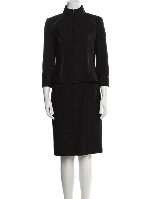 St. John Wool Crystal Embellishments Skirt Set