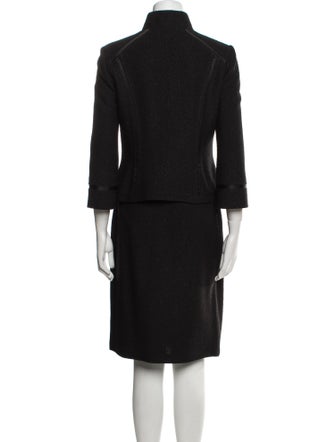 St. John Wool Crystal Embellishments Skirt Set