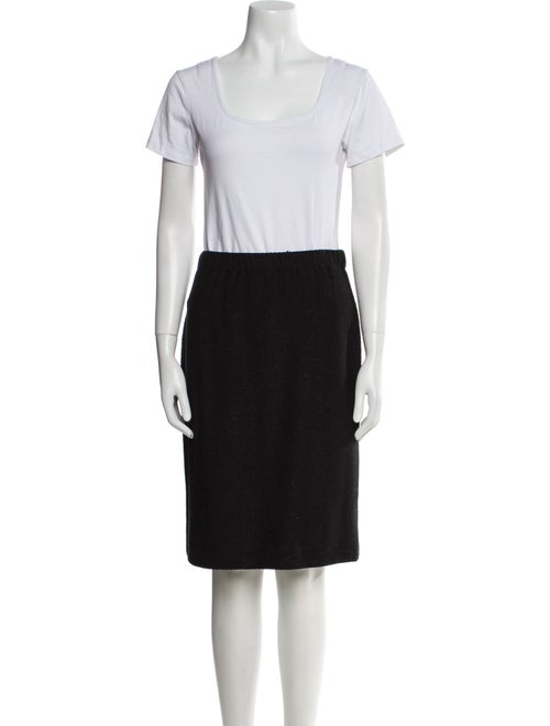 St. John Wool Crystal Embellishments Skirt Set