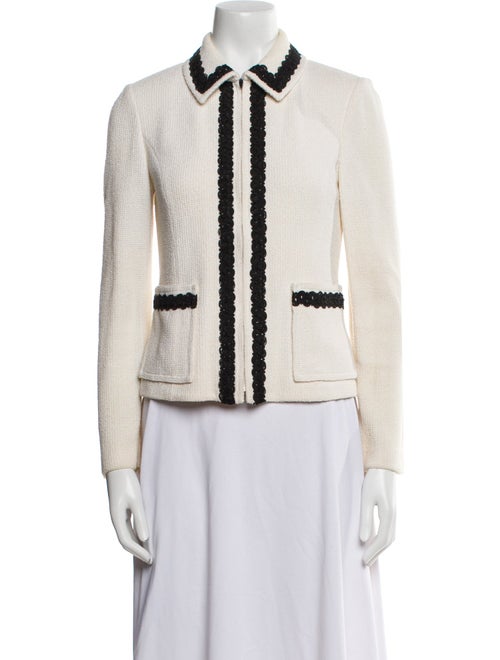 St. John Colorblock Pattern Jacket