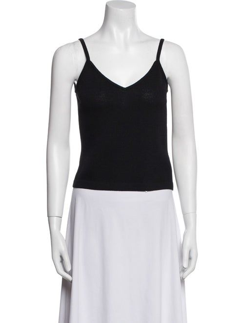 St. John V-Neck Sleeveless Top
