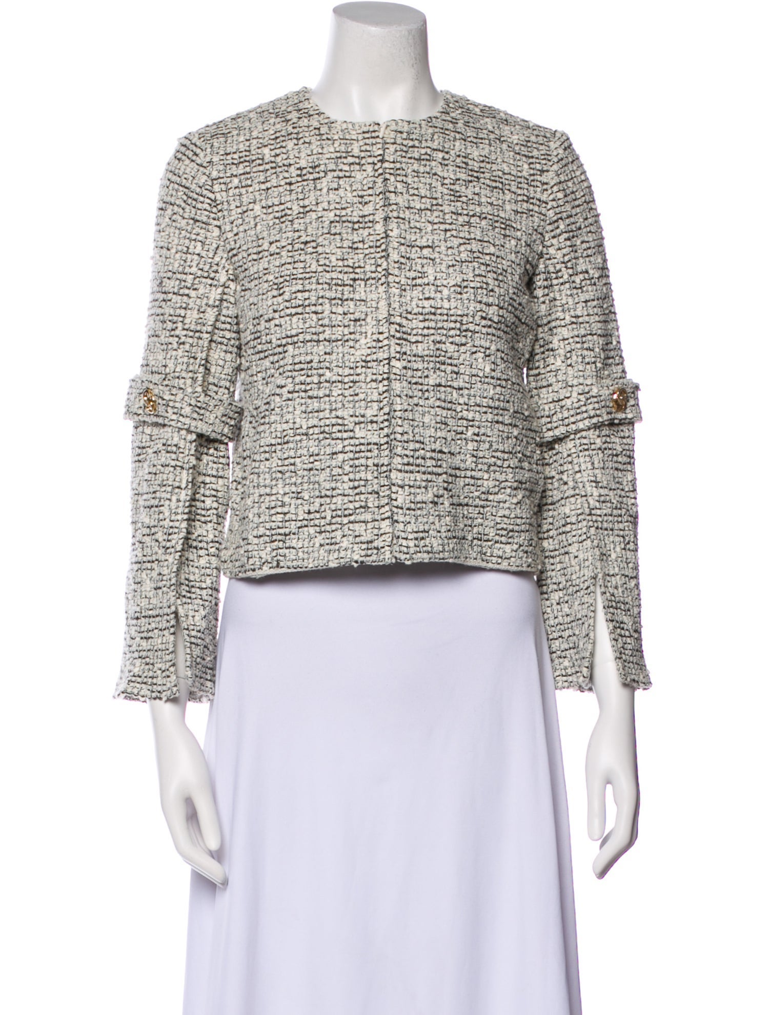 St. John Wool Tweed Pattern Evening Jacket