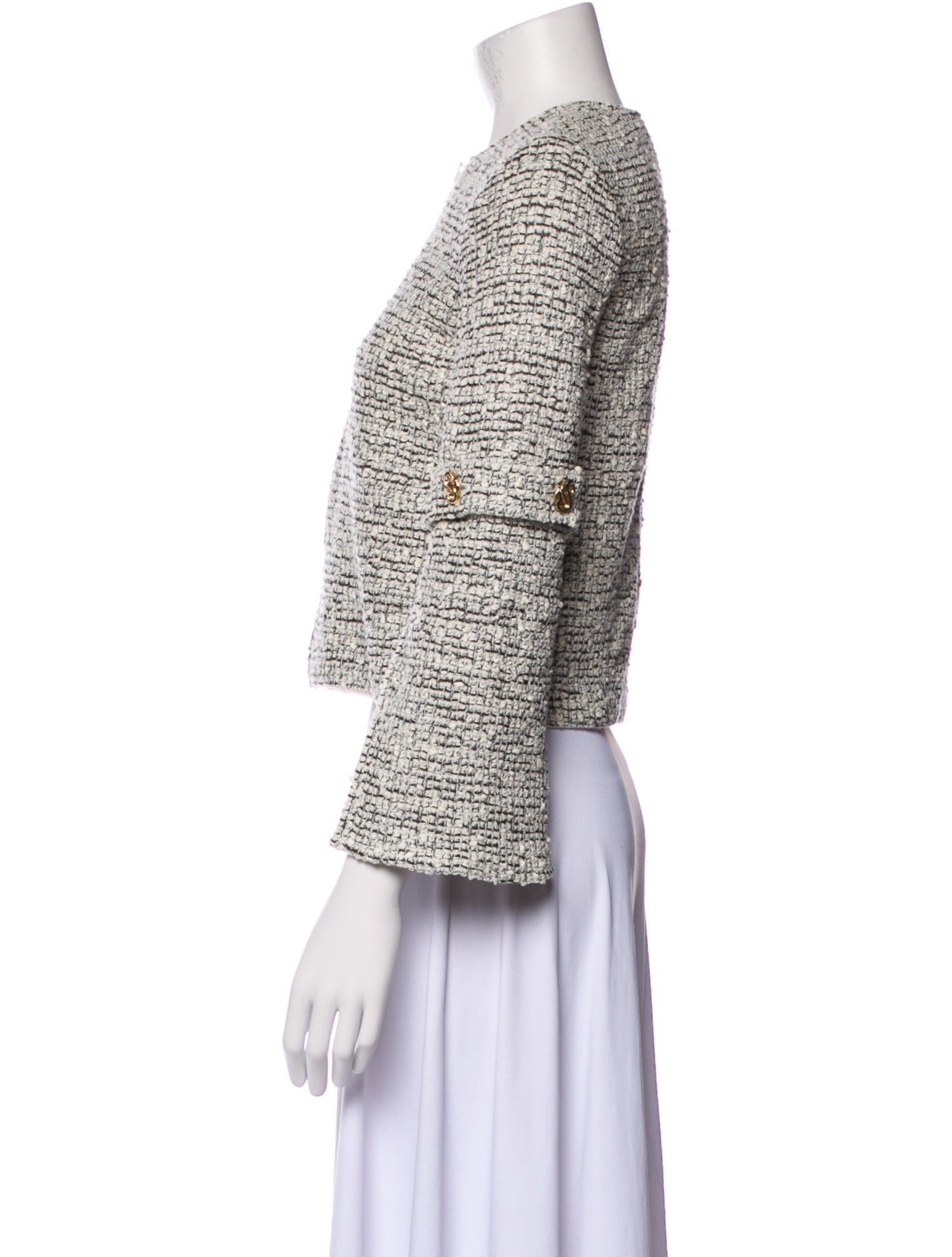St. John Wool Tweed Pattern Evening Jacket