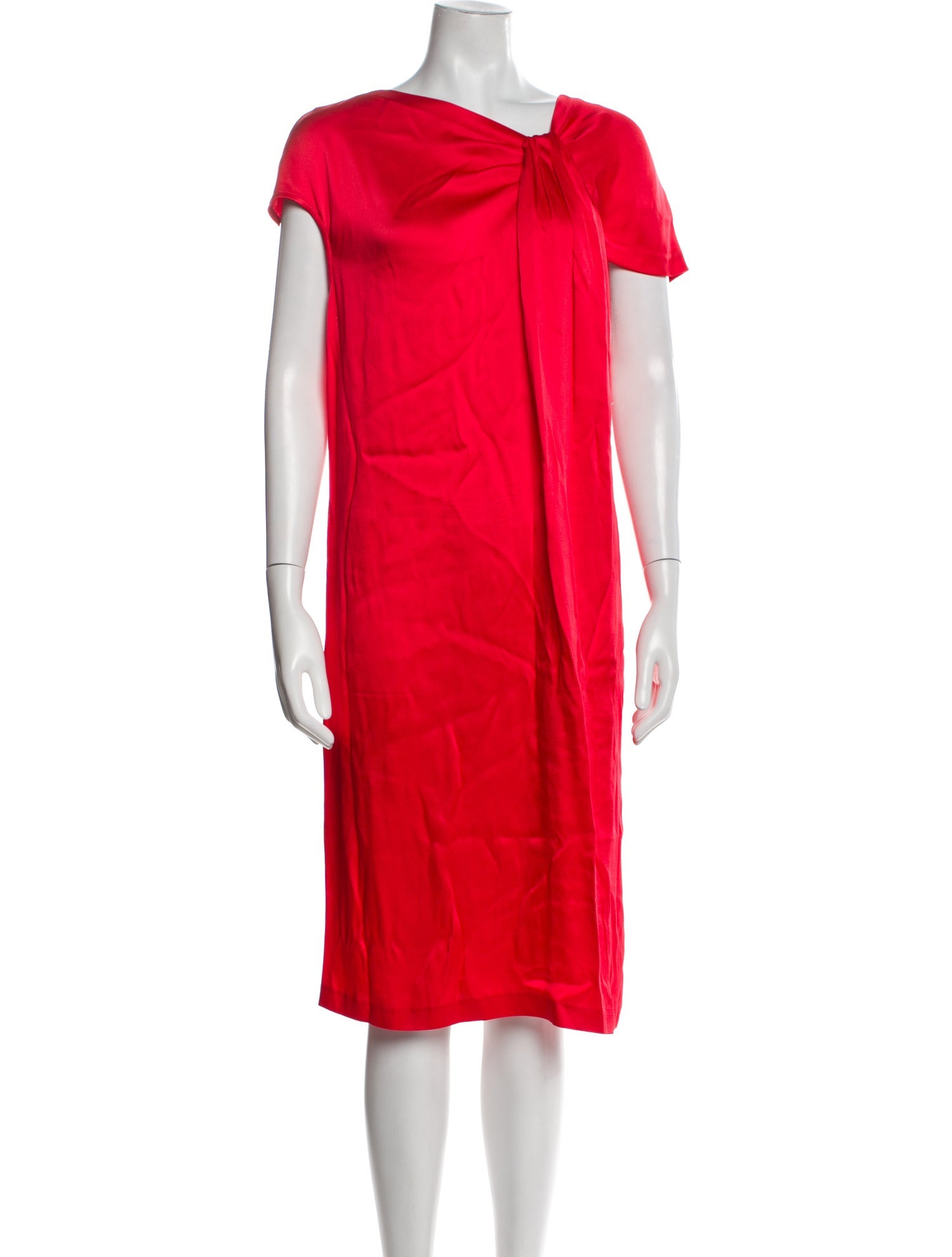 St. John Bateau Neckline Midi Length Dress