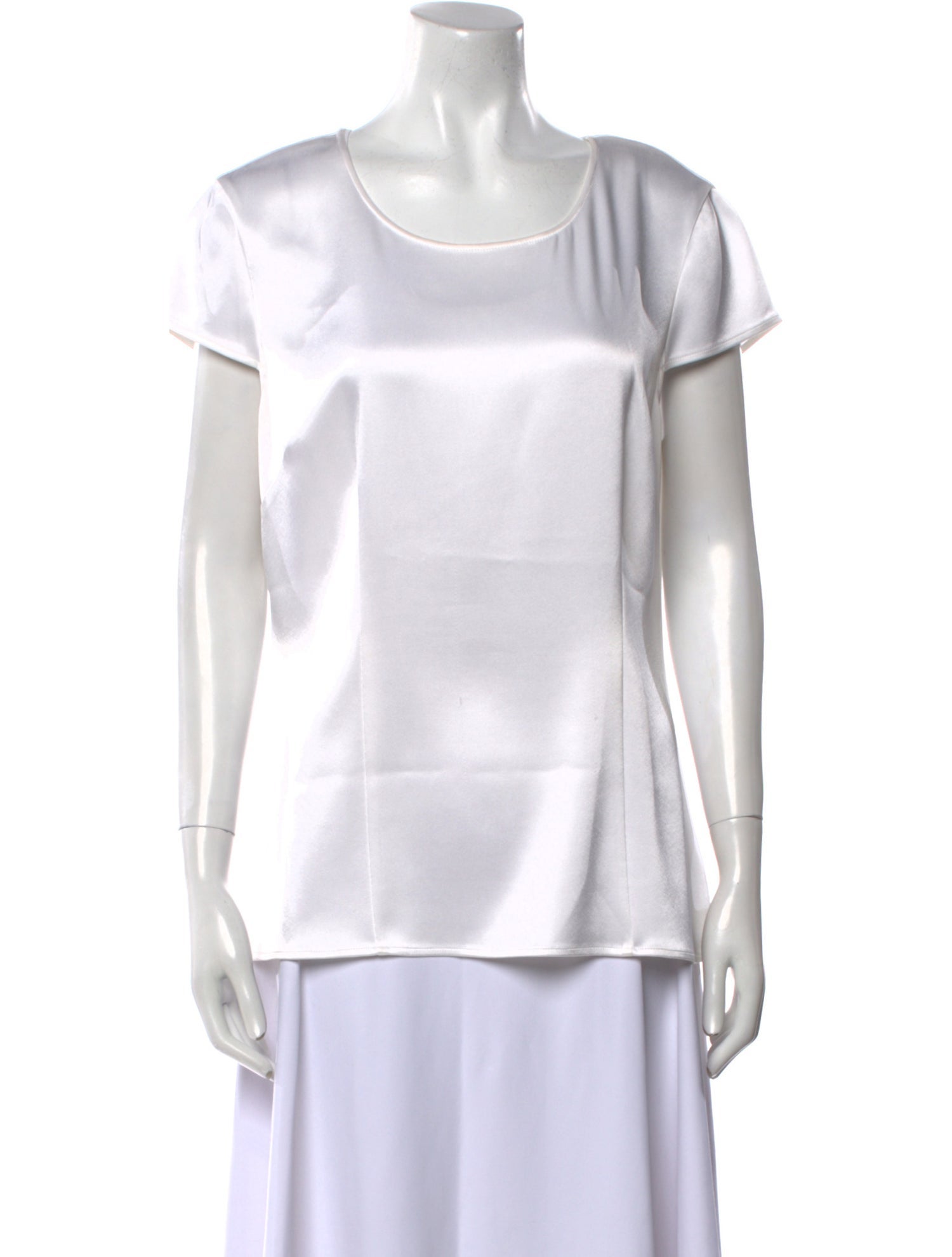 St. John Scoop Neck Short Sleeve T-Shirt