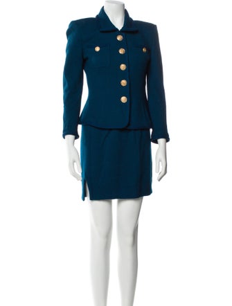 St. John Collection Wool Skirt Set