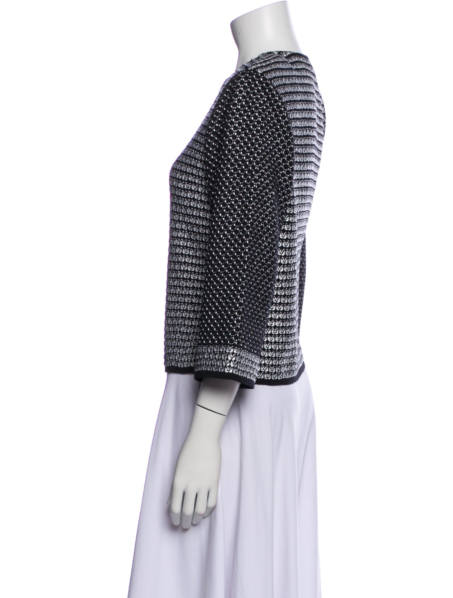 St. John Wool Printed Evening Jacket