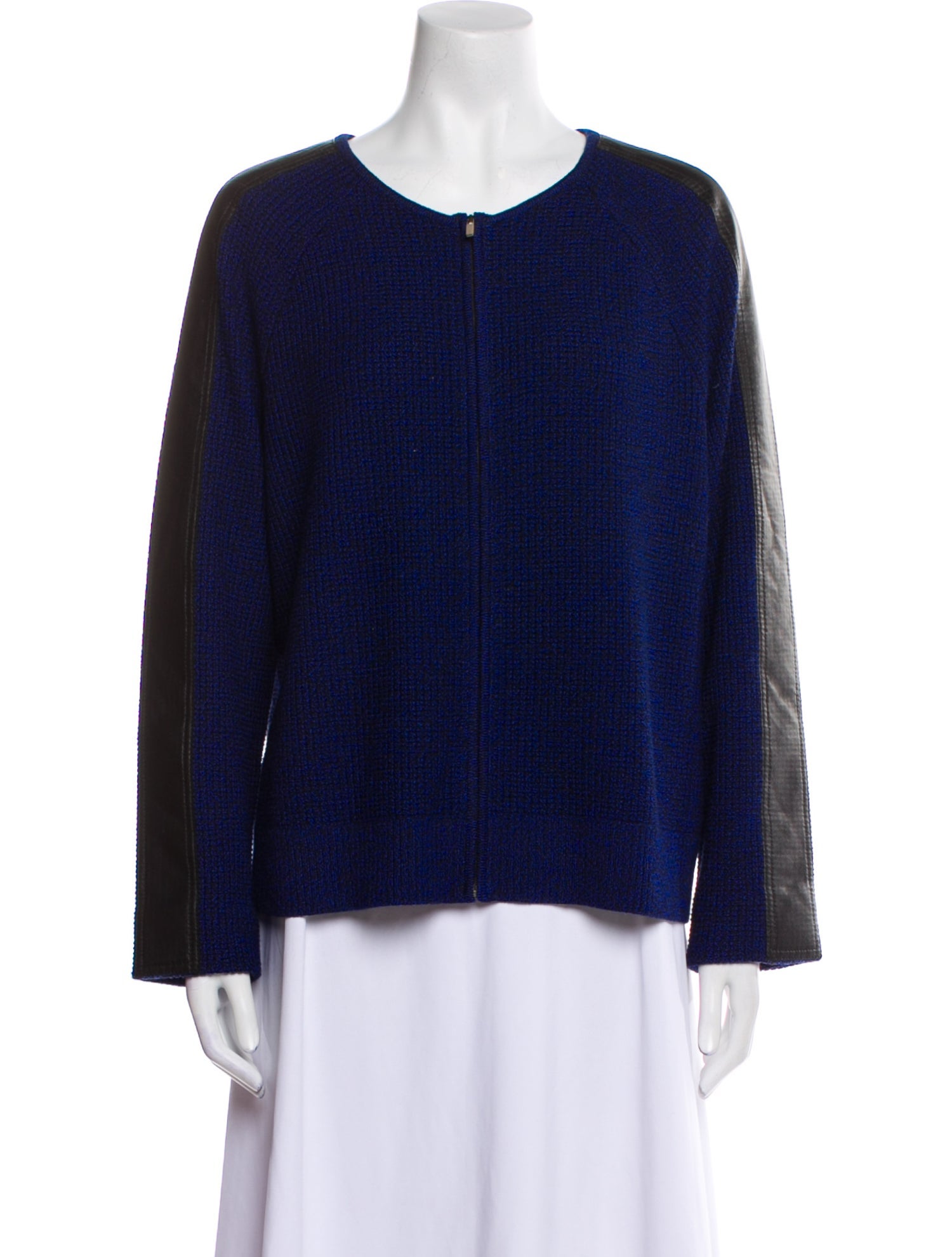 St. John Wool Plaid Print Jacket