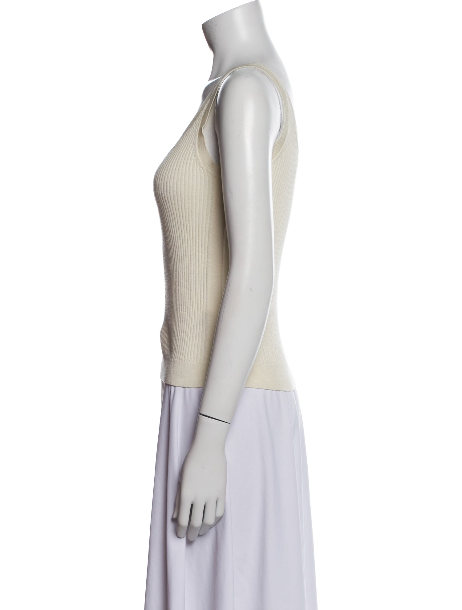 St. John Wool Scoop Neck Top