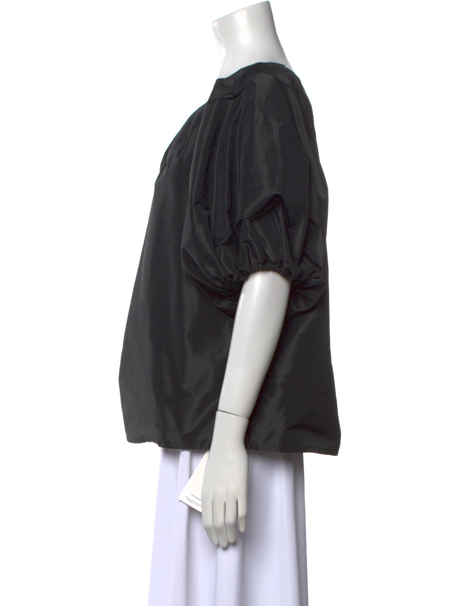 St. John Scoop Neck Three-Quarter Sleeve Blouse