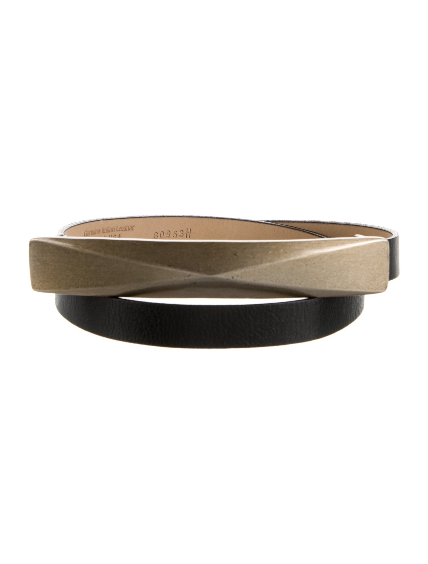 St. John Skinny Leather Belt