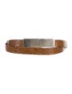 St. John Skinny Ostrich Belt
