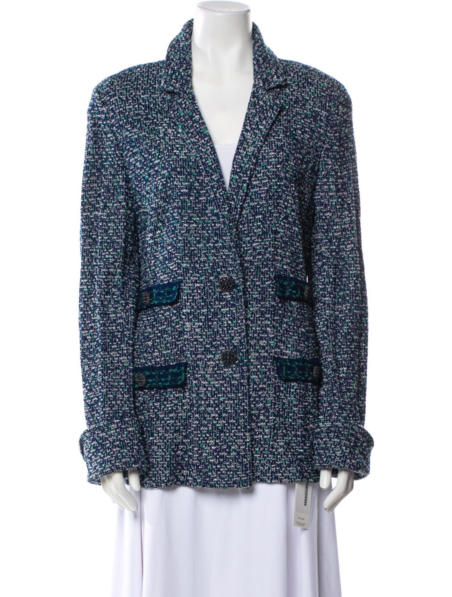 St. John Tweed Pattern Blazer