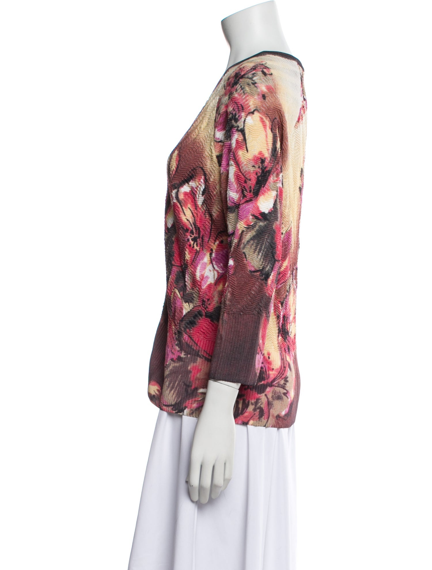 St. John Floral Print Evening Jacket