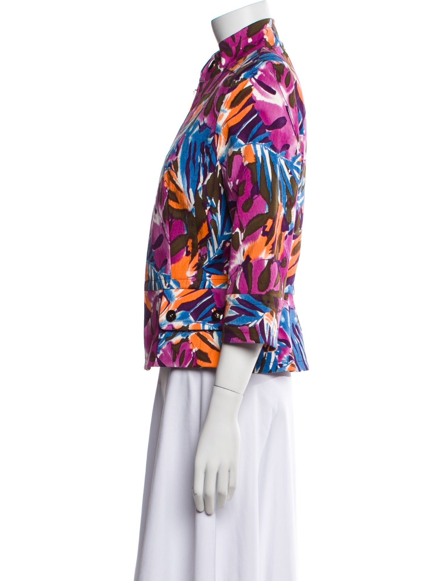 St. John Floral Print Jacket