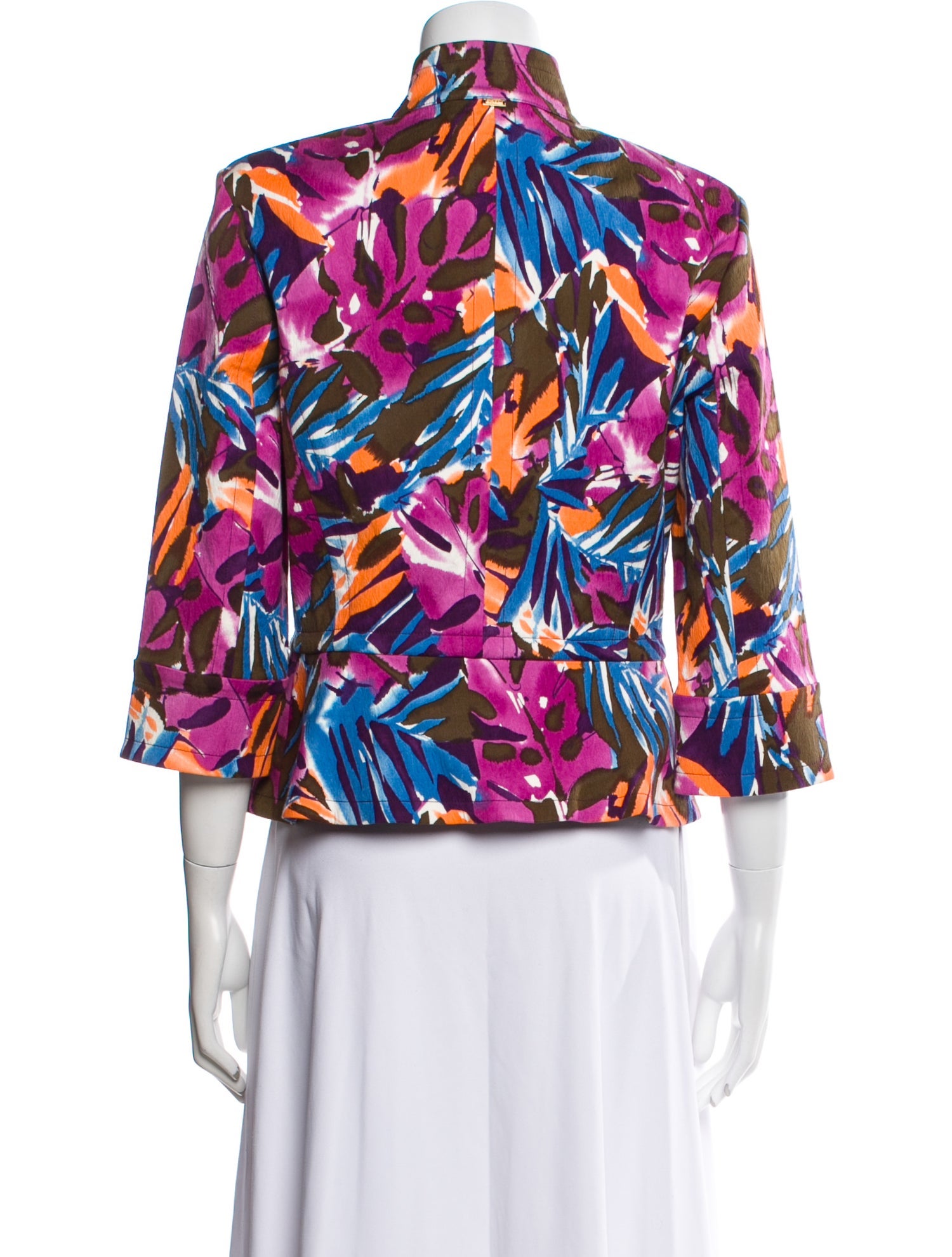 St. John Floral Print Jacket