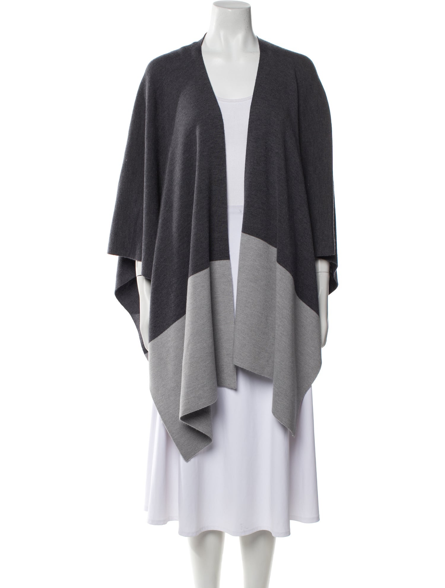 St. John Wool Colorblock Pattern Coat