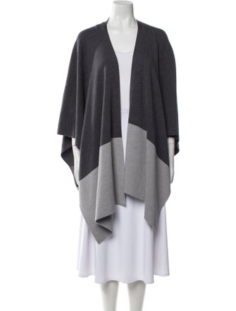 St. John Wool Colorblock Pattern Coat