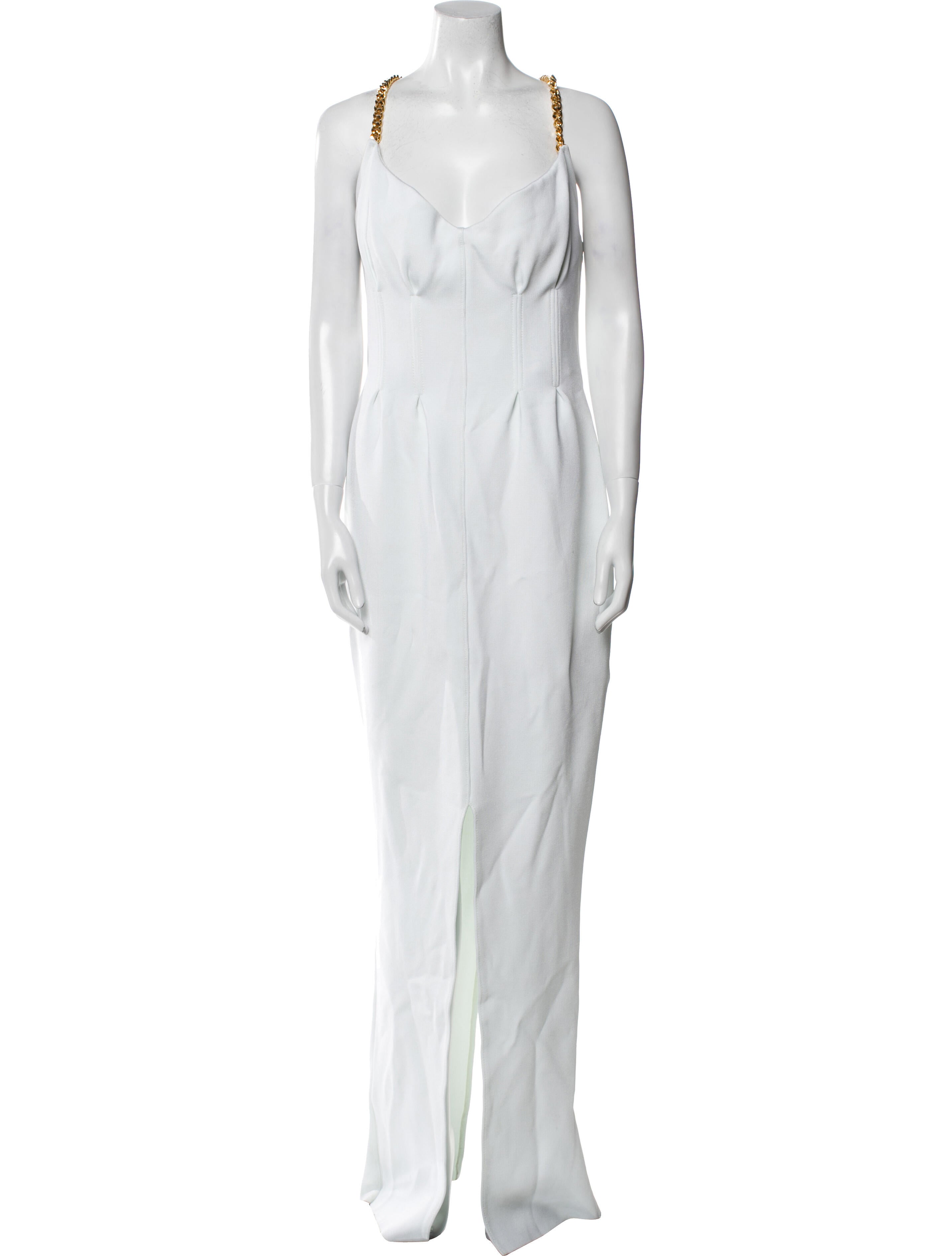 St. John V-Neck Long Dress