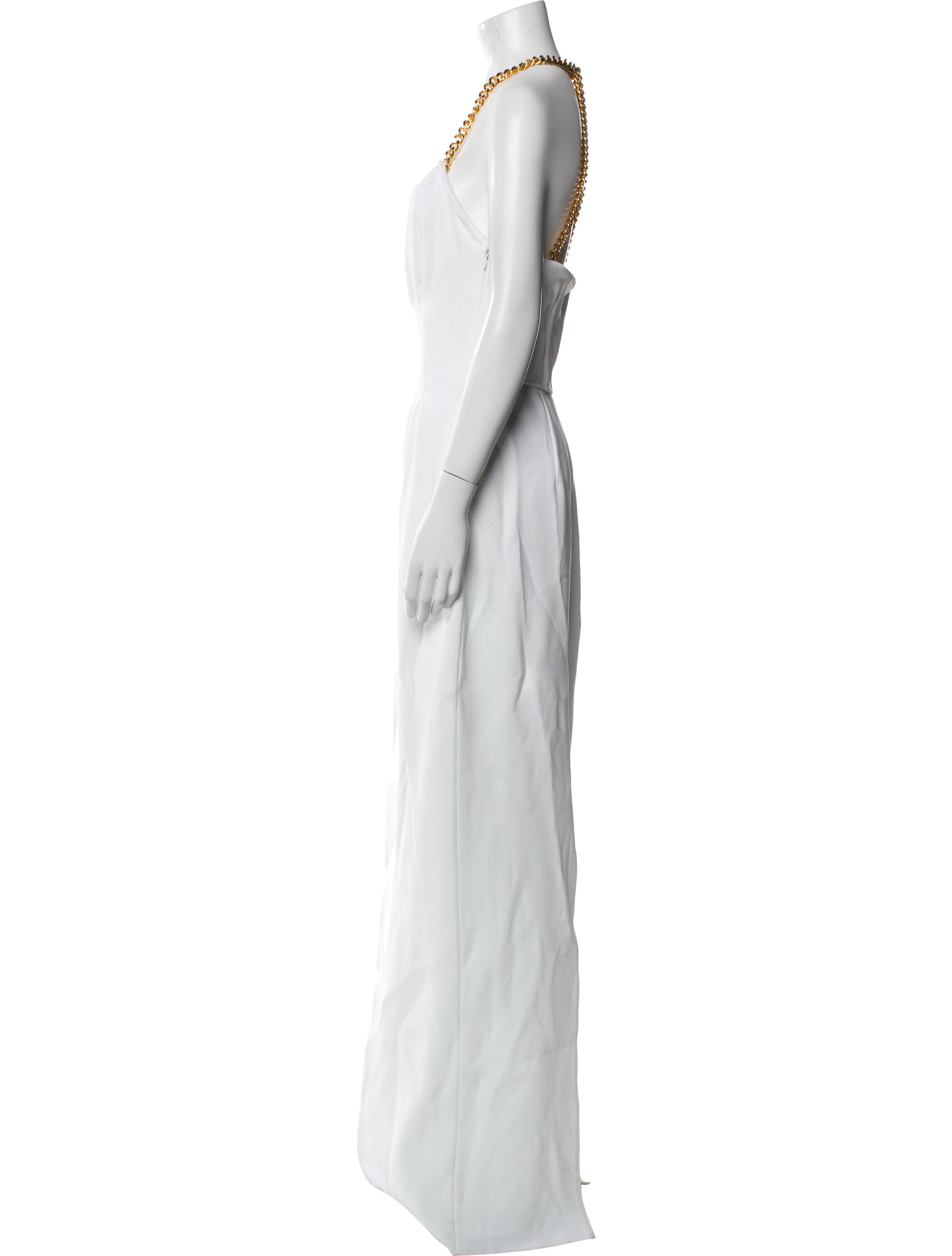 St. John V-Neck Long Dress