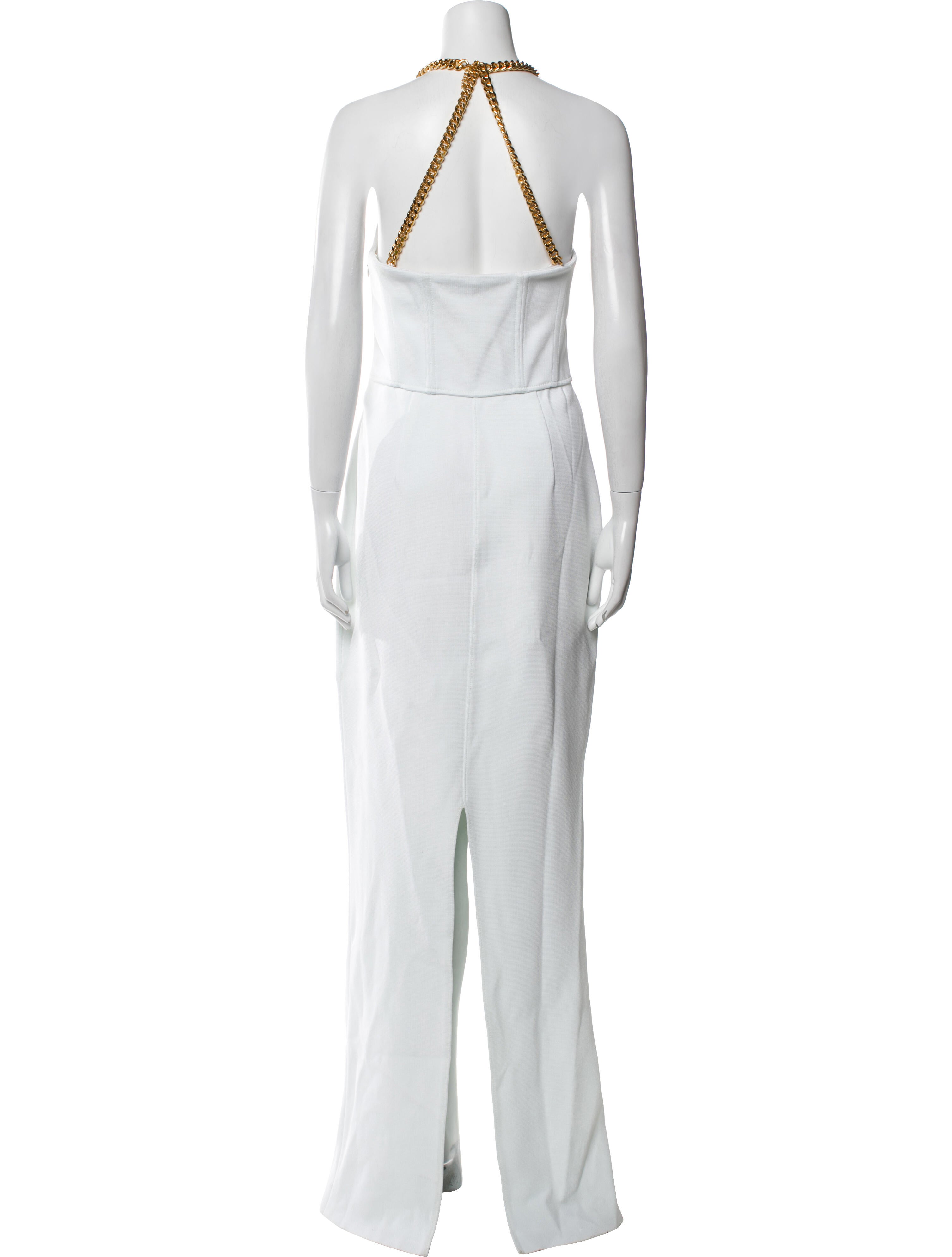 St. John V-Neck Long Dress