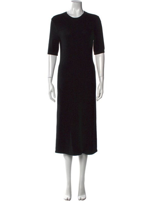 St. John Crew Neck Midi Length Dress