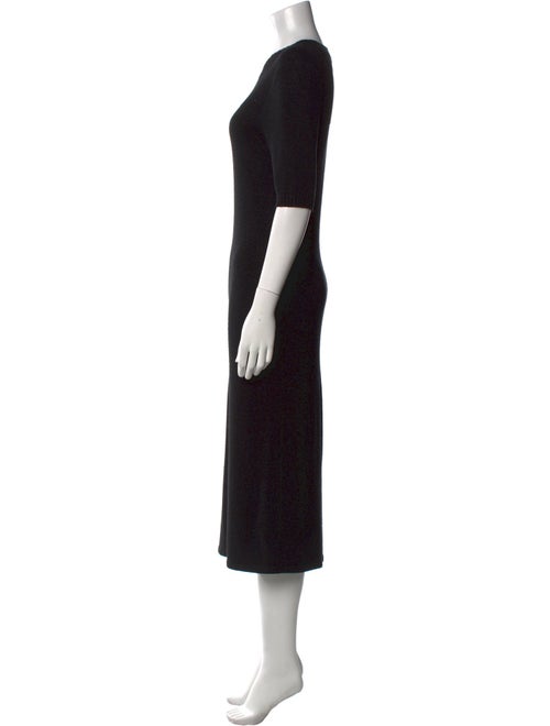 St. John Crew Neck Midi Length Dress