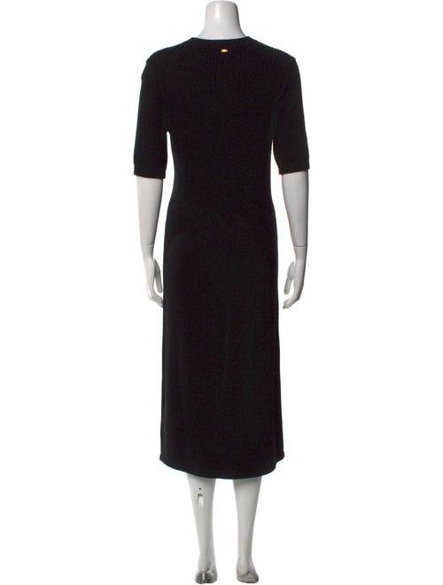 St. John Crew Neck Midi Length Dress