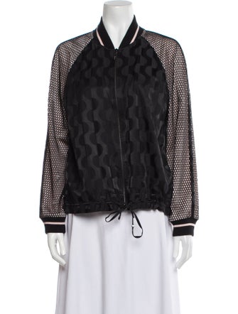 St. John Printed Bomber Jacket