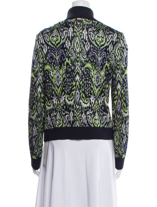 St. John Wool Printed Bomber Jacket