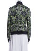 St. John Wool Printed Bomber Jacket
