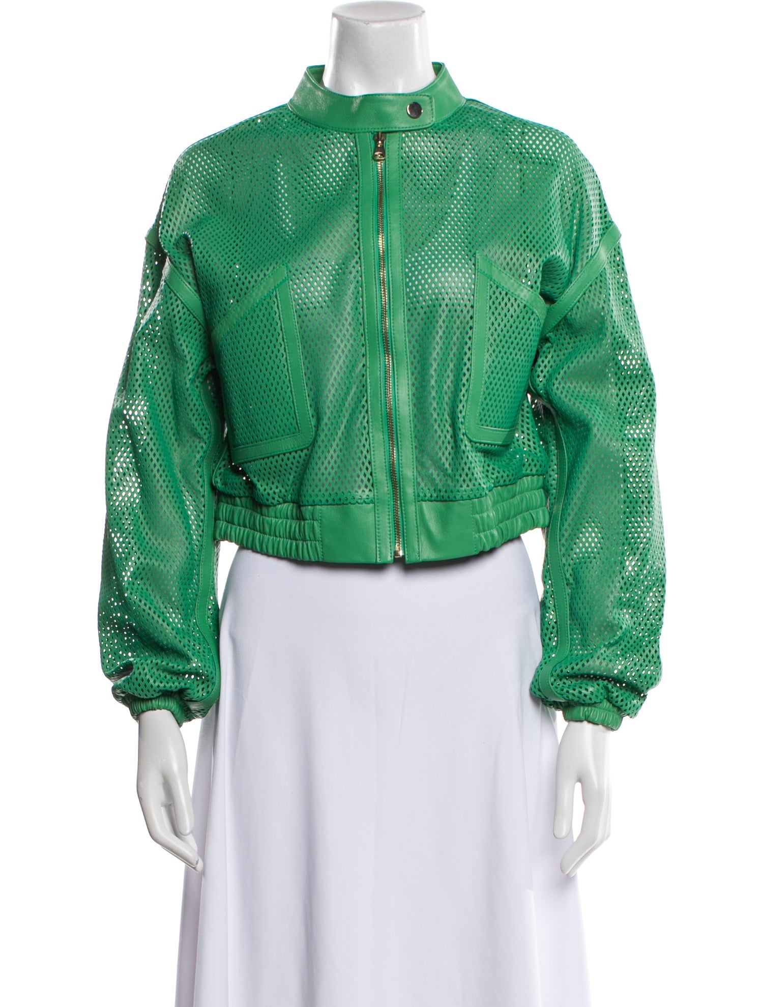 St. John Leather Biker Jacket w/ Tags